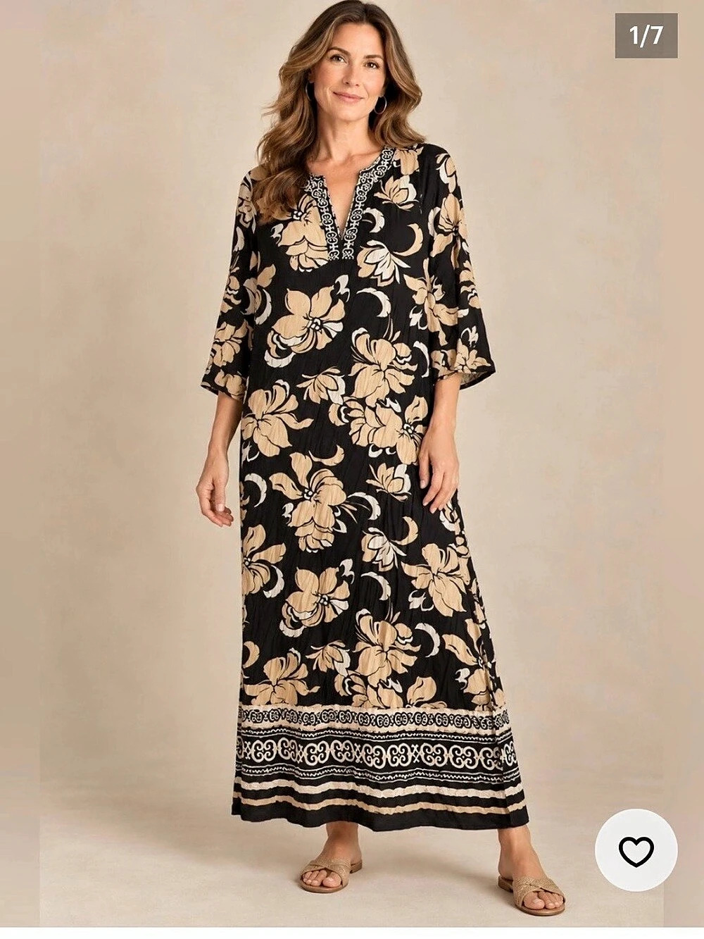 NWT Soft Surroundings Sedona Maxi Dress Size Medium